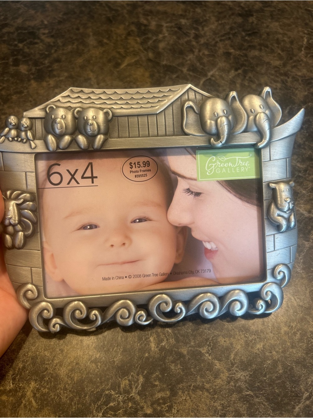 Silver Animal-Themed 6x4 Photo Frame